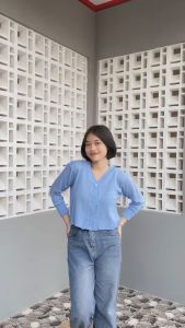 KARDIGAN CROP BIANCA CARDY / LUNA CARDY RAJUT / MILEA CROP TOP