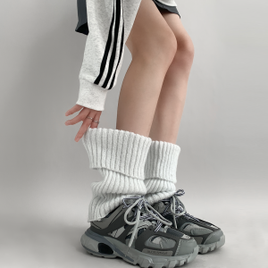 ห้องสอนกลางคืนด้ายสีเงินถักถุงเท้าข้อเท้า Flip-Cuff ผู้หญิง ขาครอบคลุมสีเทา Home Comfort ถุงน่อง