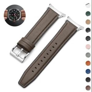 Leather Silicone Hybrid Strap for Samsung Galaxy Ultra(2025) Watch 8 9 40/44mm Smartwatch Band for Galaxy Watch Ultra 47 8Class