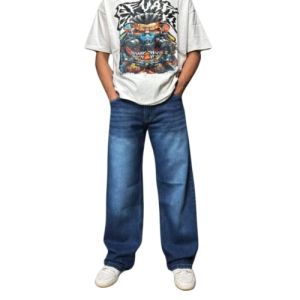 ARMELIA SHOP Oversize Baggy Loose Jeans Pria Gomrang Skena