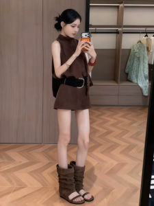 NIUVIES | Sleeveless Vest Dress Summer 2026 New Korean Style