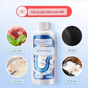 Bột Thông Tắc Cống Thần Thánh Hương Chanh Bạc Hà  Chai Bột Thông Tắc Sinh Học Hiệu Quả Tức Thì