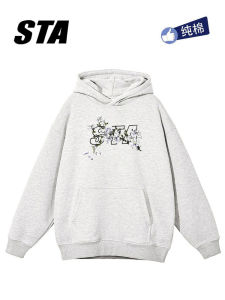 เสื้อสเวตเตอร์มีฮู้ดผ้าฝ้ายผสมคอตตอนผสมขนแกะฤดูหนาวสำหรับผู้ชายและผู้หญิง ทรงหลวม ปกติ ลำลอง ฤดูใบไม้ร่วง/ฤดูหนาว ปกติ คอตตอนแท้ แฟชั่น