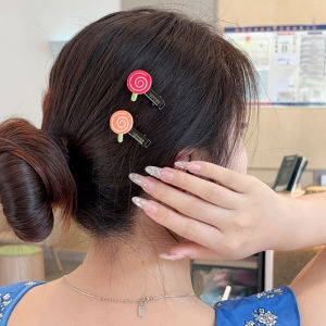 Sweet Cute AZNAVOUR Lollipop Hair Ties Headbands Duckbill Clips Mobile Phone Stickers Fresh Korean Style Fashion Hair Accessories