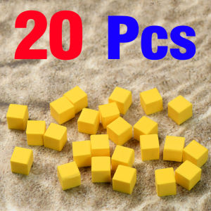 20Pcs Pop Up Foam Cube Carp Fishing Bait High Buoyancy Corn Scent Artificial Floating Lure for European Carp Fishing Rig Making