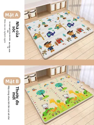 Thảm Chơi An Toàn Không Độc Tính Chống Nước Có Đệm
