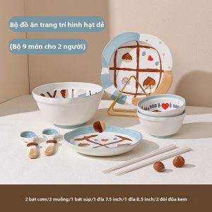 Bộ Dụng Cụ Ăn Bằng Sứ Đẹp Và Dễ Thương Trong Hộp Quà