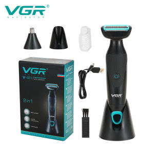 VGR | VGR 601 New Retro MENS Multi-functional 2-in-1 Shaver IPX4 Wash Nose Hair Shaver