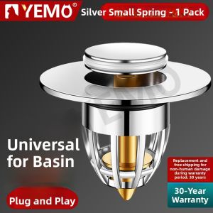 YEMO | Ceramic Press & Pop Drain Stopper for Bathroom Basin