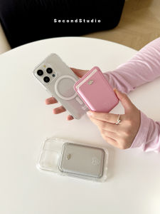 เคสโทรศัพท์แบบซิมมั่นคงพร้อมรูปหัวใจวาดด้วยมือแบบโปร่งใสสำหรับ iPhone 17 15 pro 16 pro Max 14 pro 13 กระเป๋าใส่บัตรแบบเต็มจอป้องกันการตกหล่น