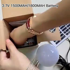 Lampu Camping LED Bohlam Tenaga Surya 300 Lumen 1.2W Solar Panel