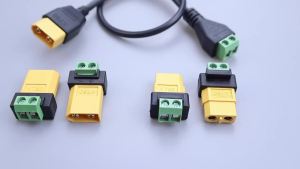 XT60 Male Female To 2Pin Terminal Adapter Solderless Charging Connector For Solar Panels Drone Model Aircraft Balance Charger So