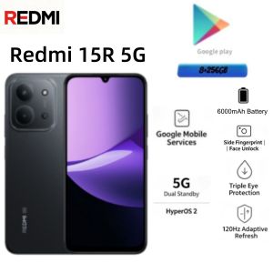 Redmi | Redmi 15R 8+256GB Unlocked Dual SIM Mobile Phone 6.9 LCD Display Dimensity Processor 13MP Camera 6000mAh Battery New 2026