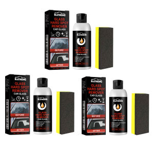RAYHONG | Car Glass Polishing Paste Scratch Repairing Boosts Visibility Reduce Glass Glare Improve Wiper Performance Windshield Dust Agent
