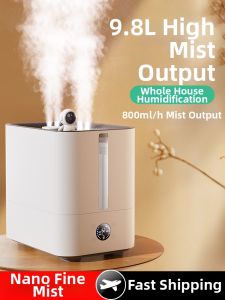 Large Capacity 9.8L Humidifier Disinfection Office Desktop Dormitory Home Bedroom Aromatherapy Spray 1307T Sanitizing Humidifier