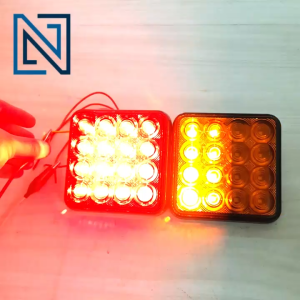 SHILIDUO Red/Yellow 4.5" LED Flashing Light 12V/24V Lampu Kelip SD-6003 SD6003 for Truck Lorry