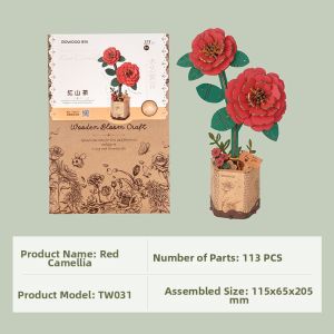 Rolife | Wooden DIY Flower Bouquet Model Birthday Teachers Day Gift