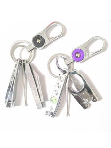 Creative Keychain Ladies Keyring Hook Nail Clipper Ear Spoon New Style Gift for Women with Ear Spoon Design Keychain Hook
