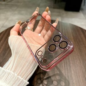 เคสโทรศัพท์พีซีกลิตเตอร์สำหรับ iPhone 17 Pro Max/ 17 Pro/ 17 Air/ 17 Air/ 17เคสพร้อมตัวป้องกันเลนส์กล้องถ่ายรูปเคสกันกระแทกผิวนอกสำหรับ iPhone 17 Pro Max