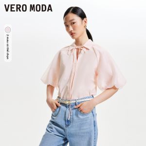 Vero Moda | Áo Sơ Mi Ngọt Ngào Mới Mùa Thu Tay Bồng Nút Ẩn
