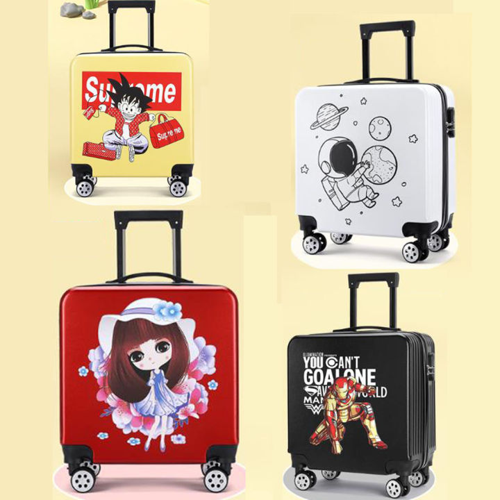 20 Inch Cartoon Cute Children's Girl Small Cabin Travel Suitcases