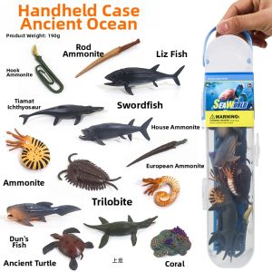Educational Ancient Marine Organism Models Nautilus Trilobite Ammonite horseshoe crab