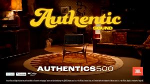 JBL AUTHENTICS 500 Hi-Fidelity Smart Home Retro Speaker with Wi-Fi Bluetooth and Voice Assistants
