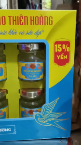 COMBO 5 Yến Thiên Hoàng không đường 15% yến tổ cao cấp KÈM TÚI (30 lọ + túi)