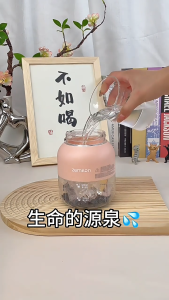 SG【ReadyStock】Zemkon Juicer Ice Crush Smoothie Make One-Touch Operation Large Mouth Design