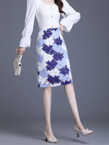 Lace Fashionable Slimming A-line Wrap Skirt