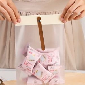 White Transparent Gift Bag Translucent Cake Muffin Macarons Candies Cookies Plastic Design DIY Kotak Kuih Supplies Baking