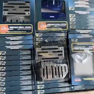 AUTOMASTER 3Pcs Manual Car Pedal Pad Universal Anti Slip Brake and Gas Accelerator Pedal Covers Replacement