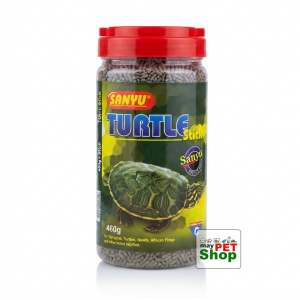 Sanyu Turtle Stick 460g - Premium Staple Diet for Turtles Terrapins and Aquatic Reptiles - High Protein Floating Food