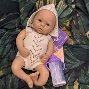 Búp Bê Sơ Sinh Silicon Miệng Mở 13 Inch Dành Cho Bé Gái Toàn Thân Mềm Mại Chưa Được Tô Màu Búp Bê Bé Gái Sơ Sinh Đồ Chơi Sưu Tầm Búp Bê Silicon Mềm Mại