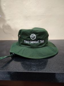 TOPI RIMBA DEWASA TOPI BUCKET HAT  BORDIR NAMA