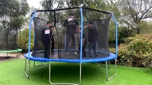 【NEW ARRIVEL】Trampoline for kids 14FT/10TF/8TF/6FT/5TF Large trampoline Diameter 306CM-Indoor outdoor trampoline for kids Household trampoline toy Silent Trampoline Rebounder Jumping Cardio trampoline for adults