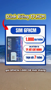( 33GB/NGÀY ) SIM 5G CHUYÊN PHÁT WIFI 1000GB/Tháng Không Chia Data Theo Ngày Không Cần Nạp Tiền Hàng Tháng Chỉ Dùng Tại TP.Hồ Chí Minh . FREESHIP - CHƯA KÍCH HOẠT .