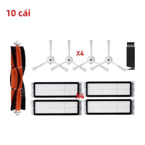 Bộ Phụ Kiện Thay Thế Cho Máy Hút Bụi Robot Xiaomi Mi - Bộ Lọc Chổi Chính & Chổi Phụ Tương Thích Với Các Mẫu E3 E4 S4 S5 S6