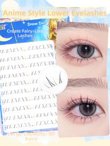 MENGLU | Transparent Stem No Adhesive Segmented Natural Lower Eyelash Glue