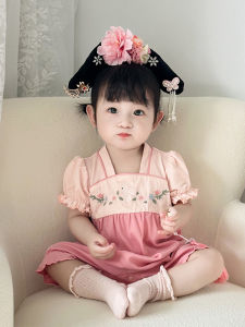 Summer Infant Mesh Princeess Jumpsuit Newborn to 18 Months Cotton Polyurethane Elastic Fabric with Exposed Buckle