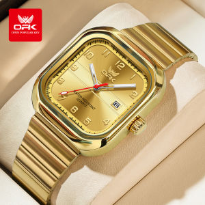 OPK Watch For Mans Waterproof 2024 Original Branded Fashion Stainless Steel Calendar Luminous Quartz Watch 1 Year Warranty