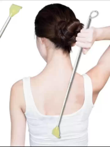 Stainless Steel Telescopic Back Scratcher Extendable Back Itching Self Massager（17-43cm）