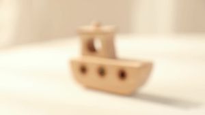 Baby Montessori Toy Wooden Boat With Rolling Glass Beads Model Creative Exercise Baby Hand Eye Coordination Game Children Gift