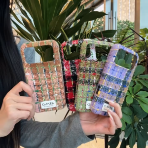 Small Fragrant Wind Irregular Splicing Color Grid Pattern Hard Case for iPhone 13 14 15 16 17 Pro Max Casing Anti-fall Cover for iPhone 17 Case