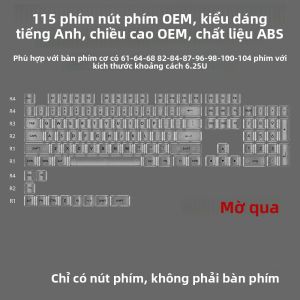 USLION 115-Key OEM Profile Đầy Màu Sắc Full Keycaps Trong Suốt Cho Các Công Tắc MX PC Clear Gaming Bàn Phím Cơ Học Key Caps