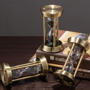 [Toronto2] 1/3/5/10/15 Minutes Vintage Metal Hourglass Timer Sandglass Sand Clock Living Room Ornaments Office Desktop Decor Birthday Gifts