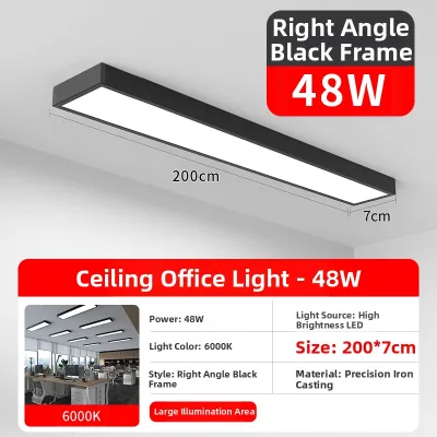SAINAHEPAN | Office Store LED Ceiling Light Long Rectangular