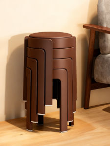 หนาขึ้น เก้าอี้พลาสติกใช้ในบ้าน เก้าอี้โต๊ะอาหาร เก้าอี้ทรงกลม เรียบง่าย เก้าอี้โต๊ะน้ำชา เก้าอี้ห้องนั่งเล่น นุ่ม มีฟองน้ำ เก้าอี้โซฟา