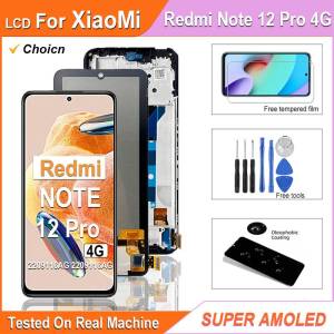 AAA+ Super AMOLED LCD For Redmi Note 12 Pro 4G 2209116AG LCD For Xiaomi Redmi Note 12 Pro 4G LCD Touch Screen Digitizer Assembly