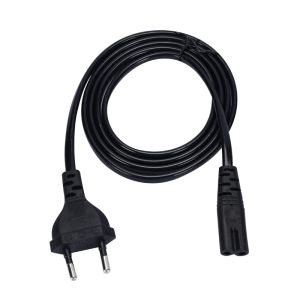 1.5M EU Power Cable 2pin IEC320 C7 Power Extension Cord For Dell Laptop Charger Canon Epson Printer Radio Speaker PS4 XBOX One S